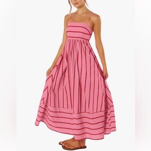 Pink and Red Dress